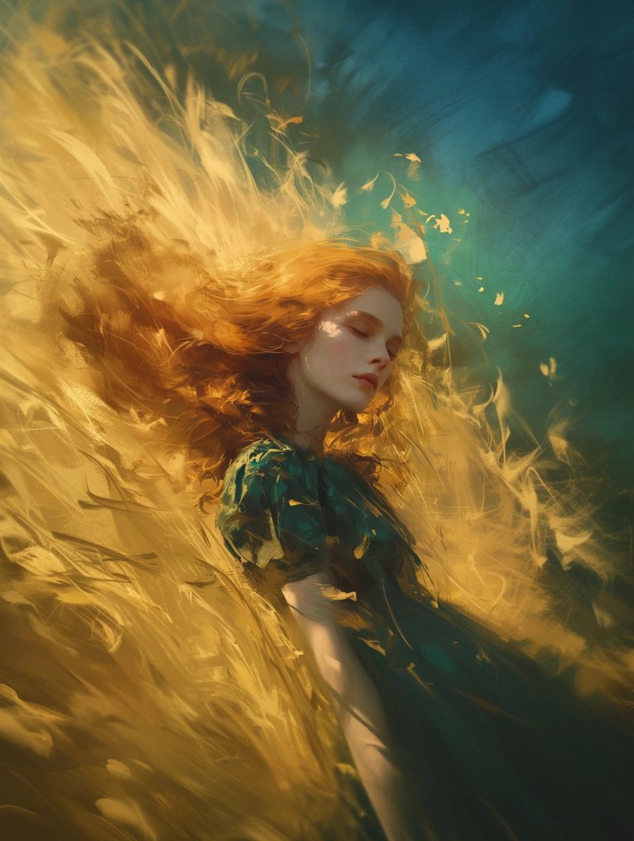 “And as she became aware of herself, she was on fire”