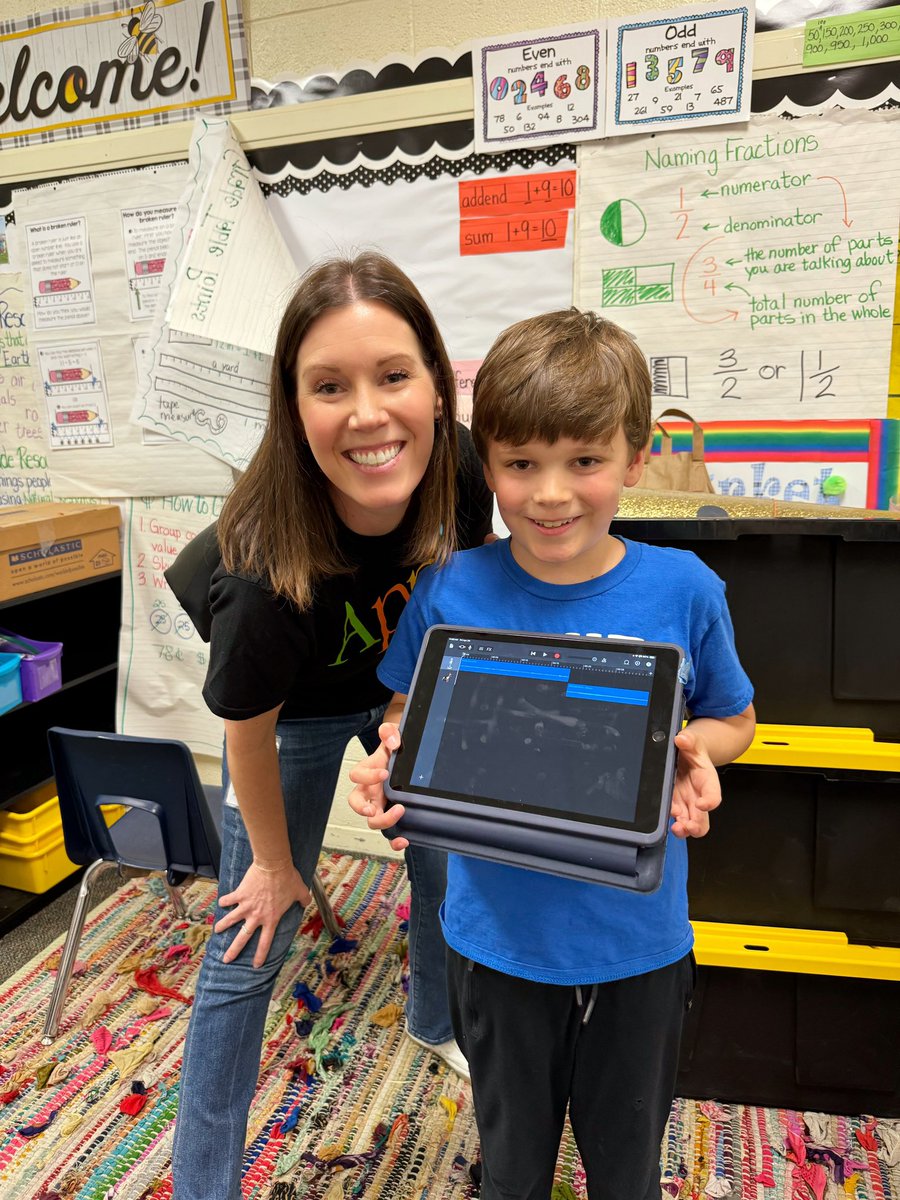 I had the best morning going back to my first job, 2nd grade teacher, and taking my son’s class through a lesson on poetry in #GarageBand! I hope that it was a lesson they’ll remember. #RISDWeAreOne The Prosody Podcast - Developing Fluency with Poetry - education.apple.com/story/250012499