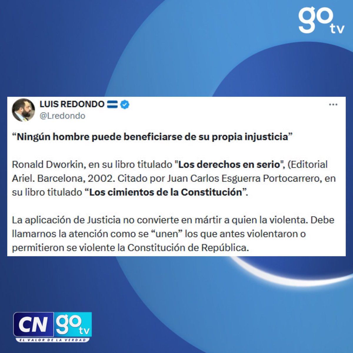 #CNGOTV 🔴 “La aplicación de Justicia no convierte en mártir a quien la violenta” expresa El presidente del Congreso Nacional, Luis Redondo. #LuisRedondo #Honduras #CongresoNacional