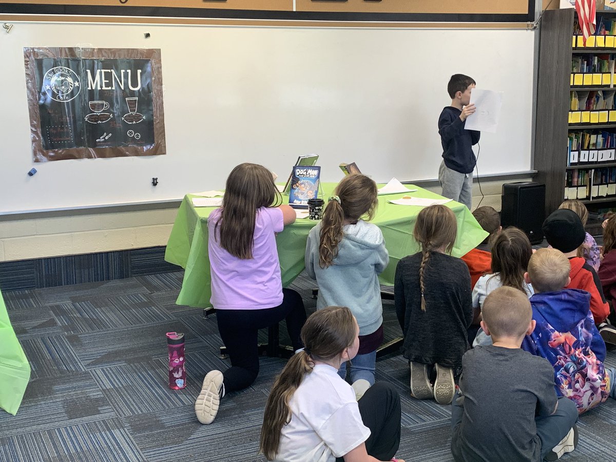 Visited StarBOOKS Cafe today with Weston second graders. It was awesome!! I loved the book reviews and saw several new books to add to my summer reading list! #WestonWay  #WestonProud