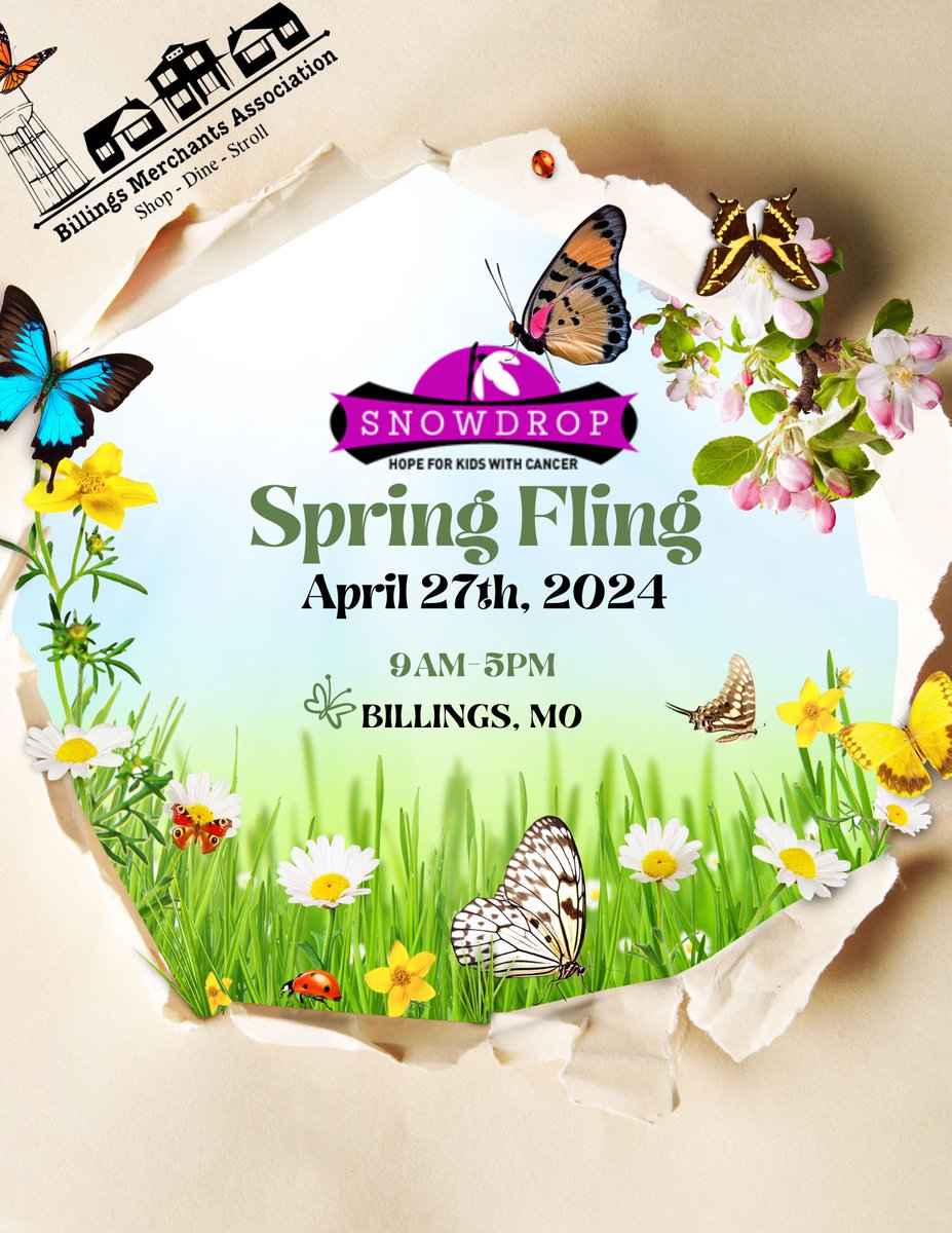 Get ready for Billings, MO Spring Fling Event TOMORROW! It's a rain-or-shine event but given the recent rain showers in Billings, MO & the surrounding areas the ground is quite soggy. We'll decide if Snowdrop will participate or if we'll have a rainout sale on social media!