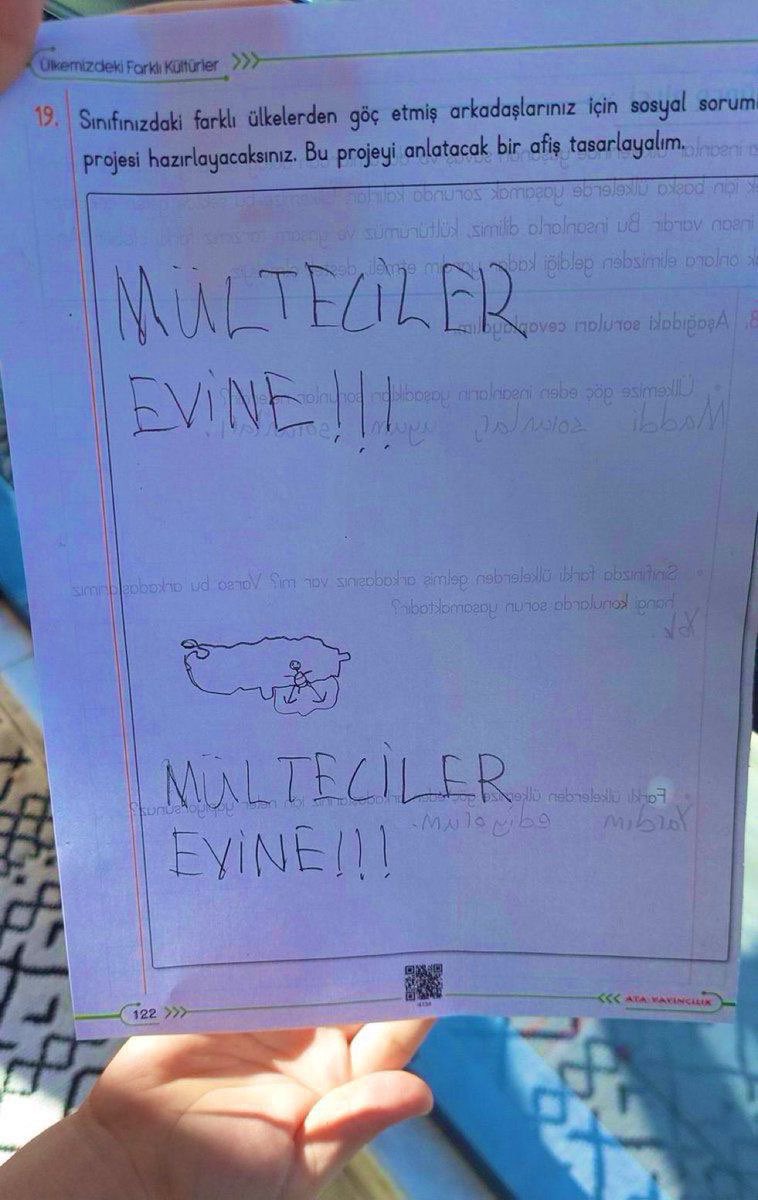 Bir ilkokul öğrencisinin hazırladığı proje:

'Mülteciler Evine'