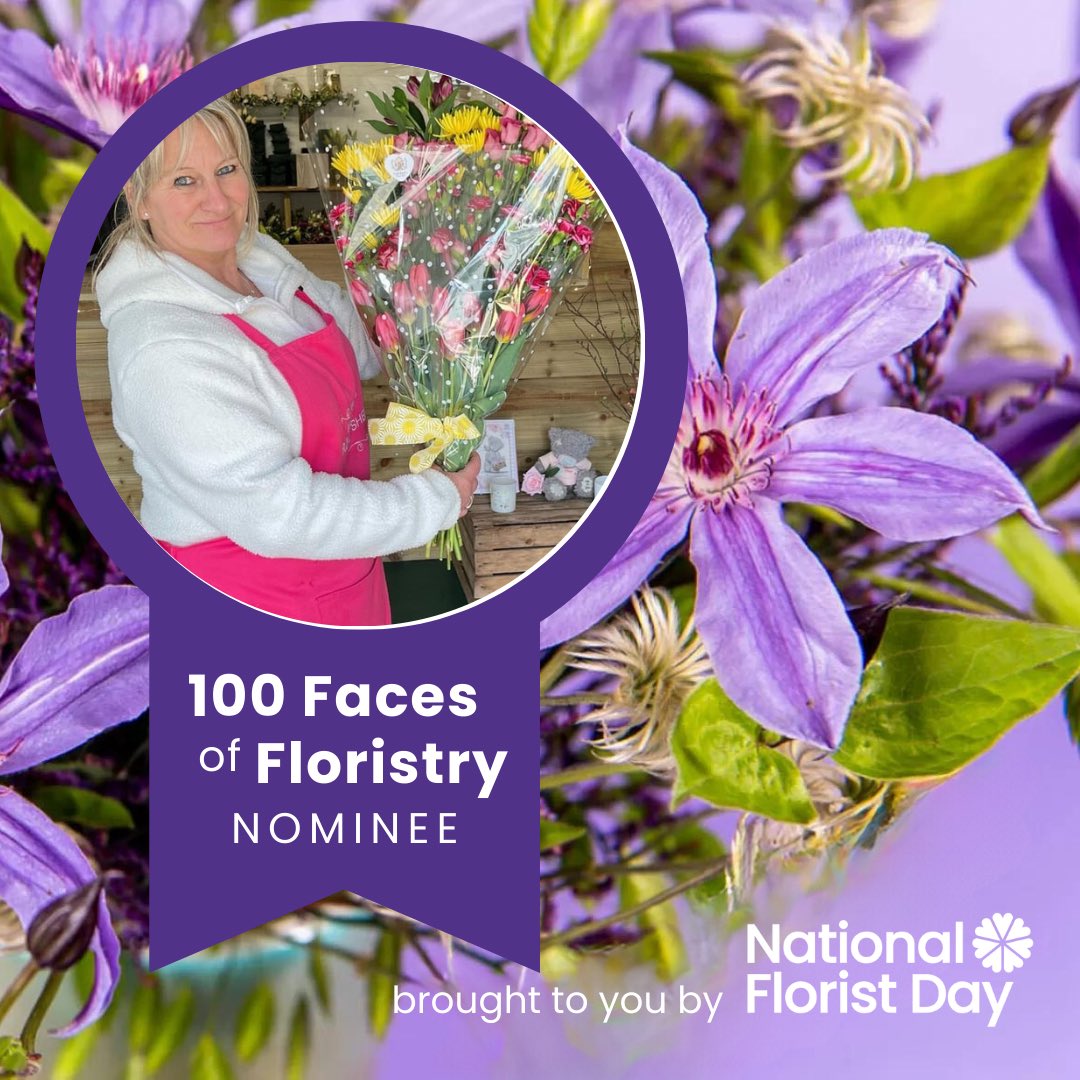 I’ve been nominated as a Face of Floristry in the 2024 National Florist Day celebrations I now have a chance to be one of the 100 chosen to represent the wonderful world of flowers when the day kicks off on June 8th. So grateful to my customers for having faith in me &amp; what I do!
