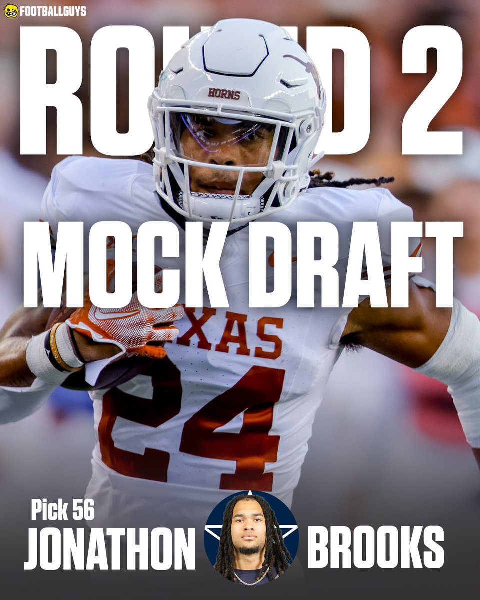 Last Second Round 2 Mock Draft Alert 🚨 Courtesy of @4WhomJBellTolls 👇 footballguys.com/article/2024-n…