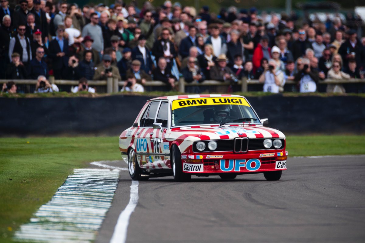 BMW just had it right in the ’80s. The BMW Luigi 530i that has races at Goodwood is a perfect example of that. When you combine that razor-edged body with the UFO livery, it’s a perfect combo. It also helps that it isn’t afraid to get a little sideways for the cameras. #81MM