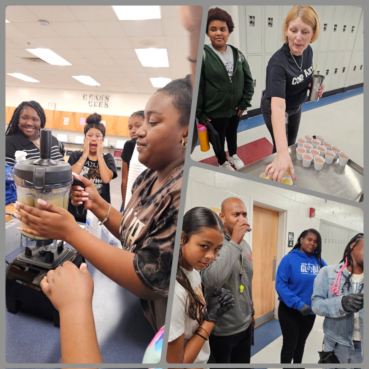 What's new at the Lue?? Our GEM Girls are rolling out a new initiative to get our school healthier! We served smoothies. They were a hit! Refresh Friday loading... 💎🦋 @HealthMPowers @GEM_Georgia_ @LuellaMS_HCS #TheCouragetoLeadandLearn #WinningForKids #EatWellBeWell