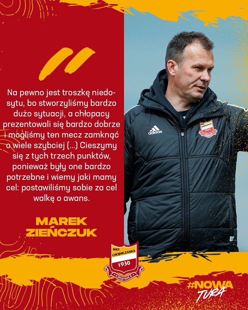 Całą wypowiedź asystenta trenera Marka Zieńczuka po piątkowym meczu z Sandecją Nowy Sącz znajdziecie na kanale Chojniczanka TV. #CHOSAN 📷 youtu.be/w5DNrNMcedw