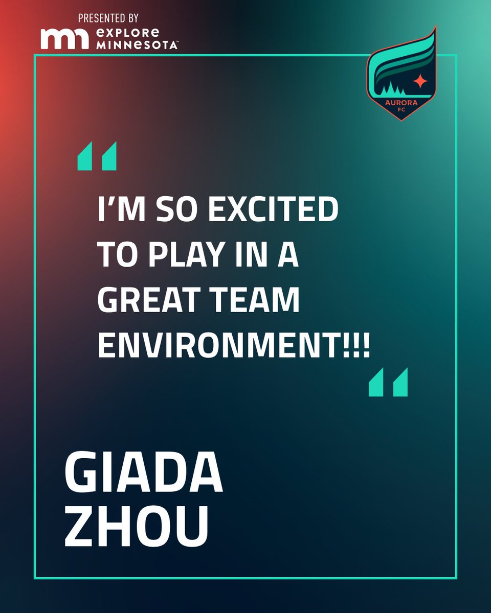 Welcome Giada Zhou, a midfielder from San Michele al Tagliamento, Italy 💫

Zhou, the 2023 points leader at <a href="/TTUSoccer/">Tennessee Tech Soccer</a>, is excited to join in on the fun at TCO Stadium this summer ⚽

#LightTheNorth | <a href="/exploreminn/">Explore Minnesota</a>