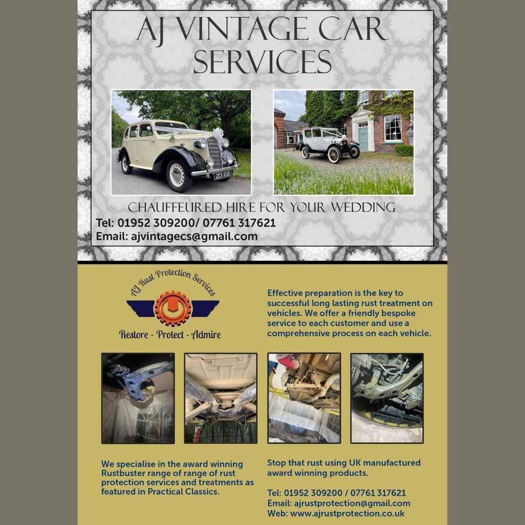 Thank you to our 2023 / 2024 yearbook sponsors. AJ Vintage Car Services AJ Rust Protection Services #Freemasonry #Ad