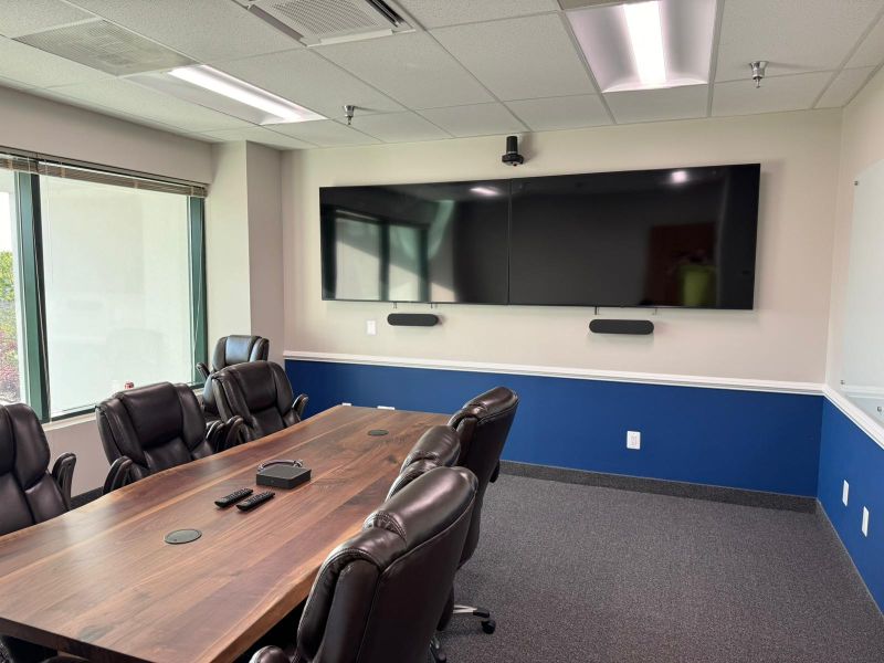 Check this out! 👀 This week one of our teams supporting Aviation Sytems Engineering Company has just completed a new conference room at their Patuxent River office. The room boasts two impressive 75-inch displays and a BYOD Video Teleconference System. layeronecorp.com