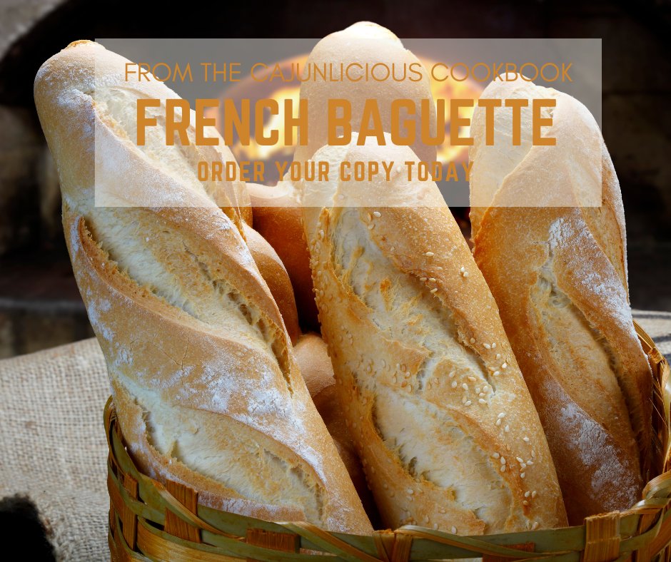 Cajunlicious eBook is back with new recipes! Featured Recipe French Baguette E-Book available👉APPLE apple.co/3bQjXoE | AMAZON rb.gy/nemn9 #nola #food #ebook #recipe #foodie #cooking #recipes #holidays #cook #hungry #cajunlicious #cajunfood #frenchbread #bread