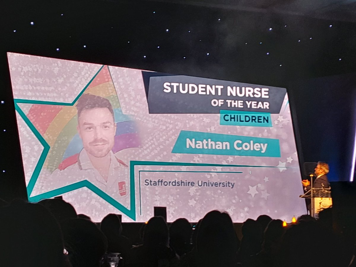 Well what a day! So proud of our amazing students Nathan and Kayleigh nominated in the #SNTA Student Nurse of the Year Child - keep being amazing! @Fiona_Cust @StaffsUni @StaffsUniNews @MI4EYP