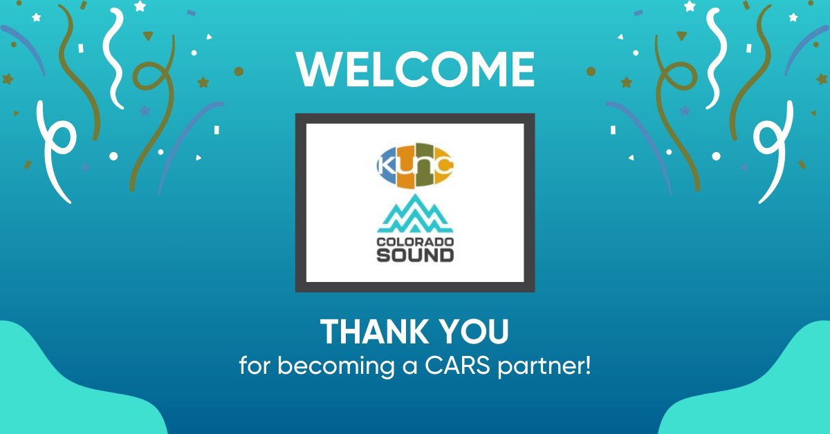We are proud to announce that we have partnered with @KUNC and @TheColoSound. Welcome to the CARS family!
#CARS4Good