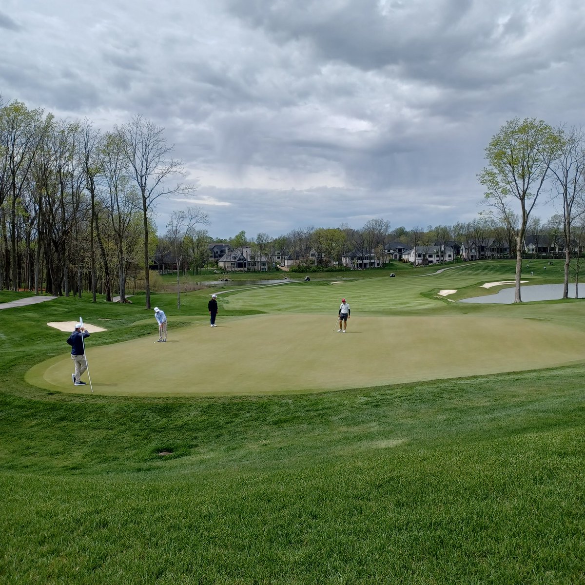 At Chatham Hills today for the first round of the MAC men's golf championships! Westfield graduate Alec Cesare is playing for Ball State. @rocksathletics