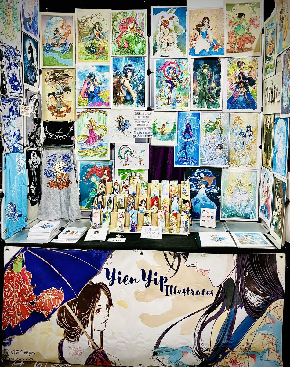 yienwyn's tweet photo. 2nd day at #calgaryexpo #artistalley ❤️Have a visit with me at A6122 #yienyip #fanart #watercolor https://t.co/D6A4piNb68