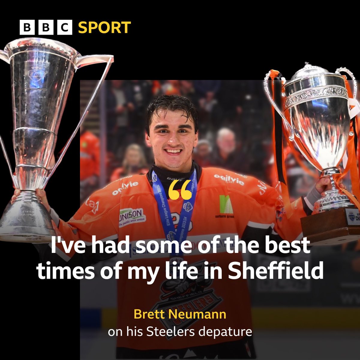 VIDEO: Canadian winger Brett Neumann speaks after announcing his departure from the Sheffield Steelers. “I’ve never been involved with a fan base as passionate as this!” #OnceASteeler | @BBCSheffield Watch here ➡️ bbc.co.uk/programmes/p0h…