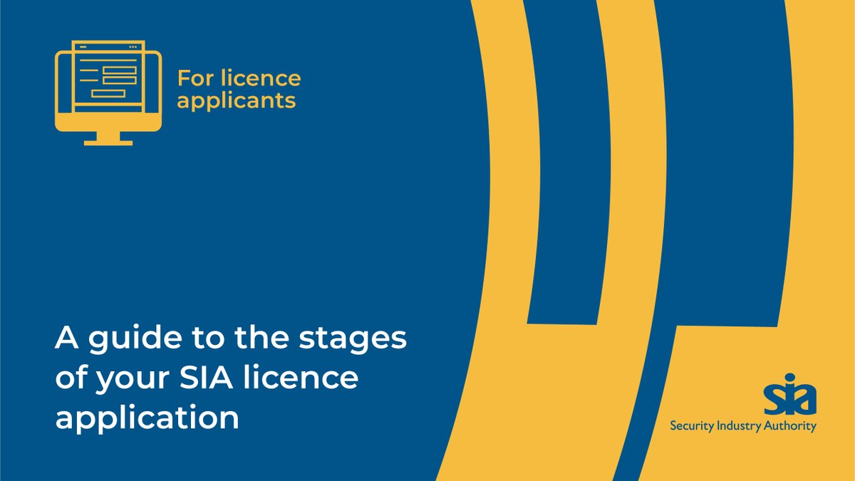 We have developed a series of licensing videos keeping the customer experience at the forefront throughout. Please share our video with your staff: A guide to the stages of your SIA licence application. orlo.uk/o5BjM #SIALicensingVideos #PrivateSecurity