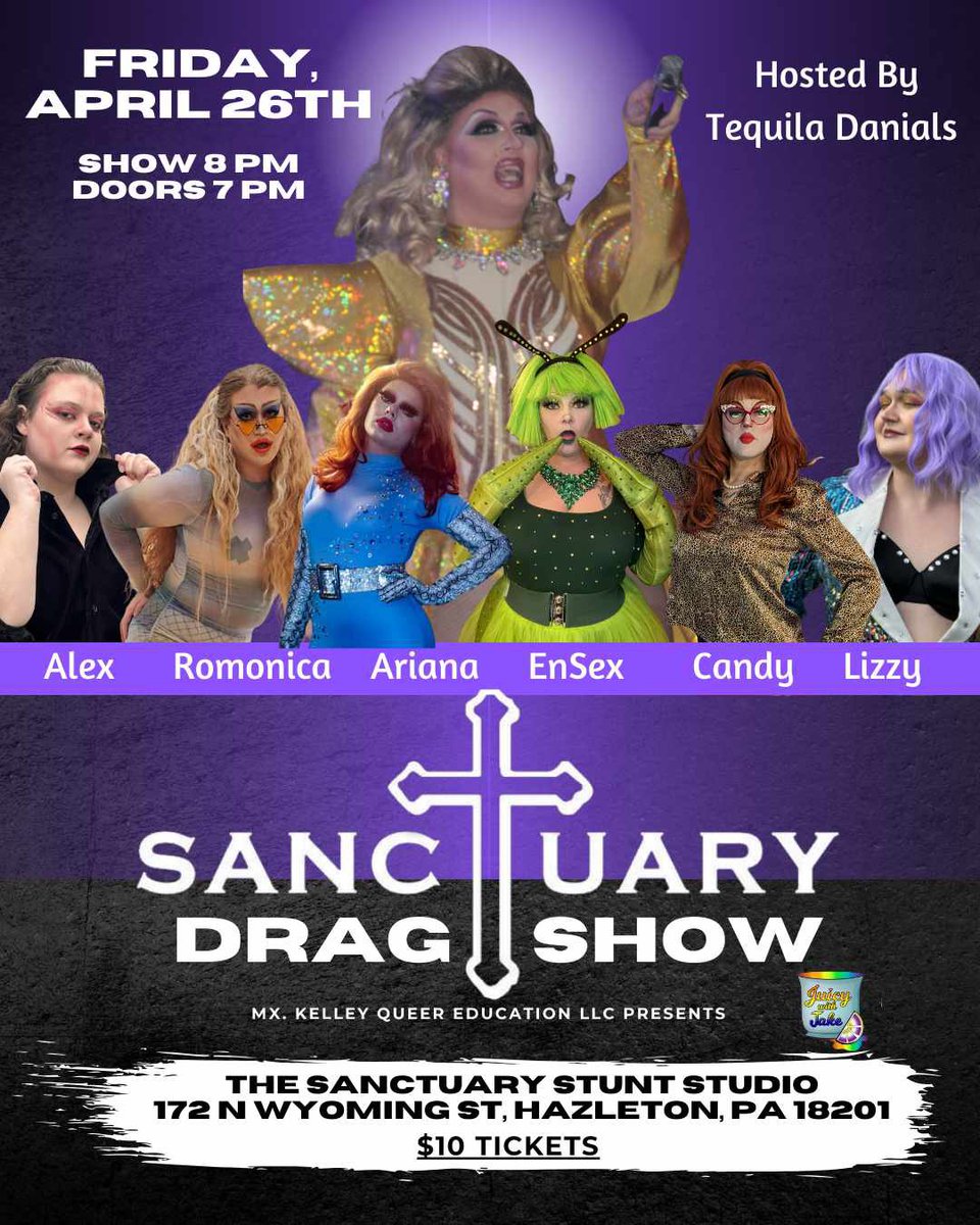 The Sanctuary is hosting Auditions for our Drag Shows! Which of these Talented Artists will become a part of the roster?!

Watch tonight and find out!
Show starts at 8/8:30PM

172 N. Wyoming Street, Hazleton PA, 18201
#JoinTheClub #Season14 #NotProwrestling #Stunt #Theatre #Art