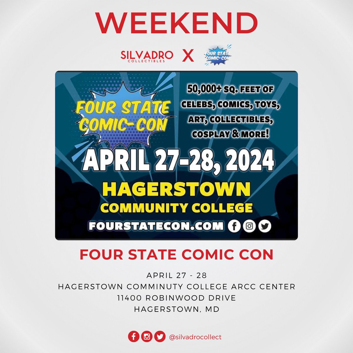 Four Corners, Two Days, One Epic Show! 
Swing by, say hi, and join the fun! 

#instagood #instadaily #gaschapon #anime #japanesetoys #familyfun #kidsfun #uniquegifts #kawaii #otaku #fun #familyactivities #cute #nerdy #follow #letsgosilvadro #SpringTour #FourStateComicCon