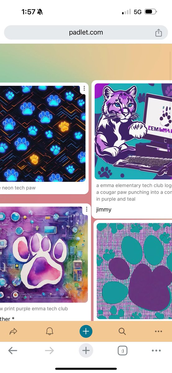 Today in clubs we used <a href="/padlet/">Padlet</a> to create logo designs for our Emma Tech club! Which one is your favorite? <a href="/CarlaShipman3/">Carla Shipman</a> <a href="/BCSDigitalLearn/">BCSDigitalLearning</a>