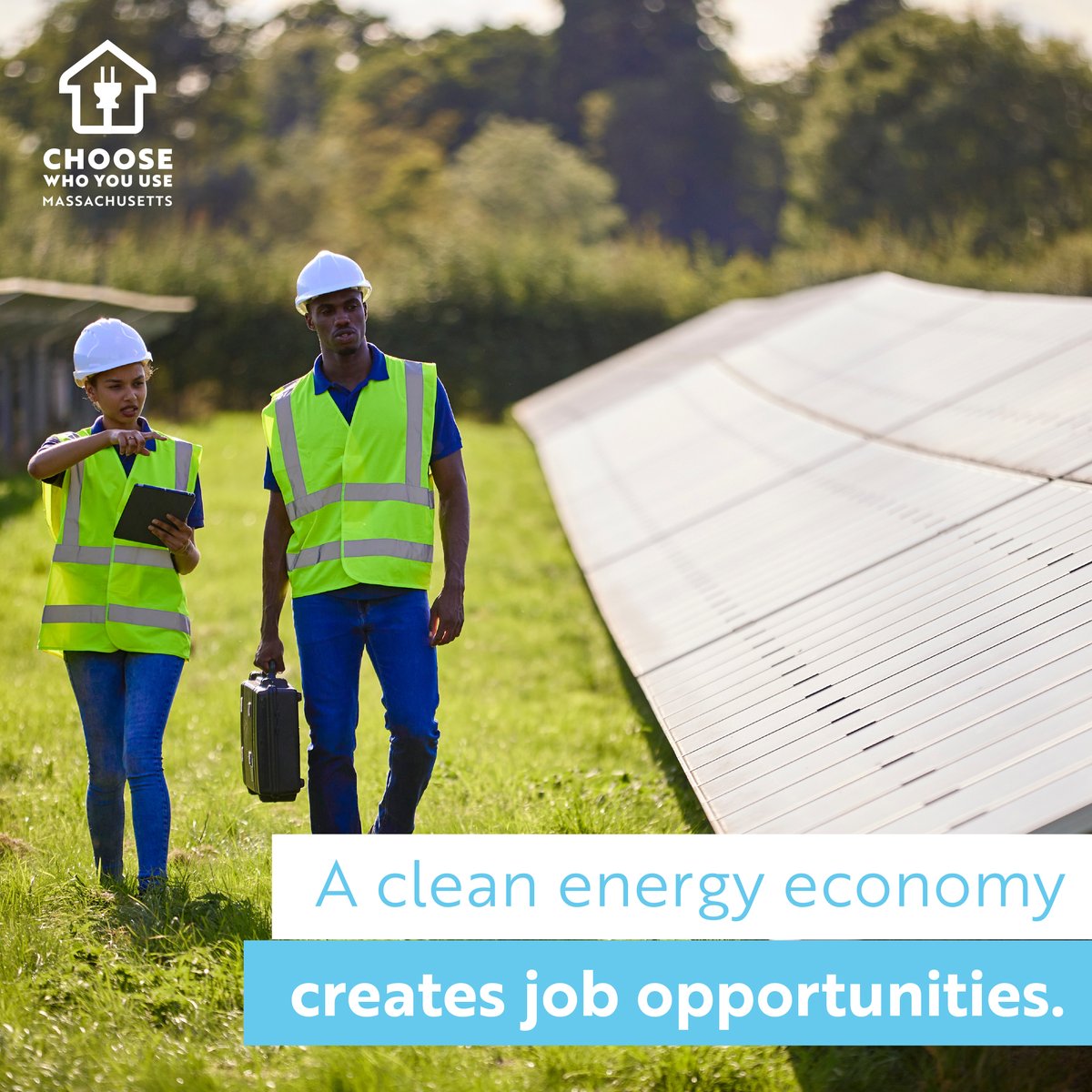 A clean energy economy will spur economic growth and offer job opportunities for Massachusetts residents. Through innovation, the retail energy market is taking an active role in the just transition to energy democracy. #ChooseWhoYouUse