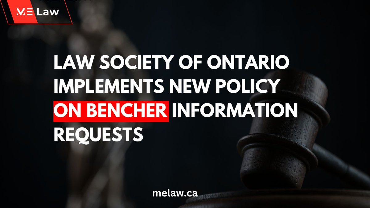 📜 The Law Society of Ontario announces a new policy on bencher information requests, aiming for transparency and governance integrity. 💼 This move ensures a balance between oversight and management capacity. #LawSociety  
News source: shorturl.at/dguzN