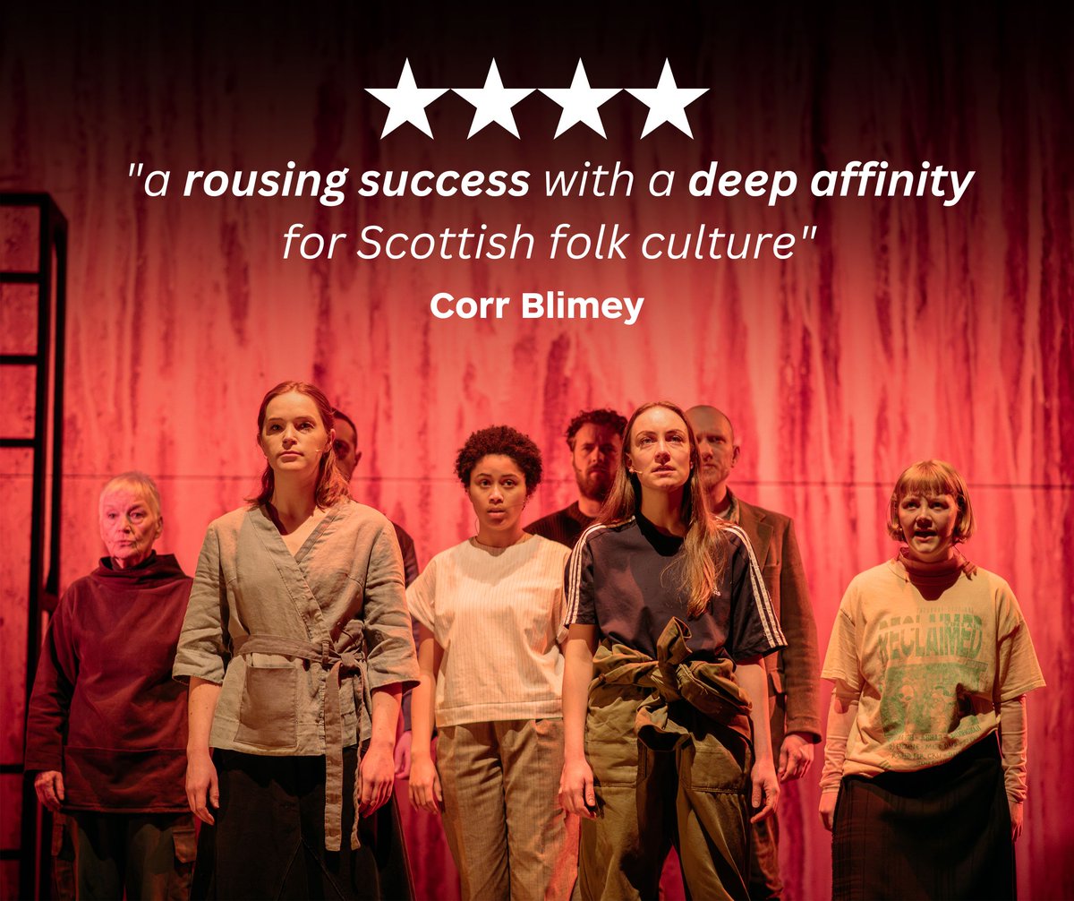 'a rousing success with a deep affinity for Scottish culture' @Corr_Blimey_ ⭐⭐⭐⭐️️️️️ Thanks to Dominic Corr for yet another effusive review of Sunset Song! ⭐️⭐⭐⭐⭐️️️️️ The Herald ⭐️⭐⭐⭐⭐ WhatsOnStage 🗓️ 16 Apr - 4 May 🎟️ dundeerep.co.uk/whats-on/sunse…