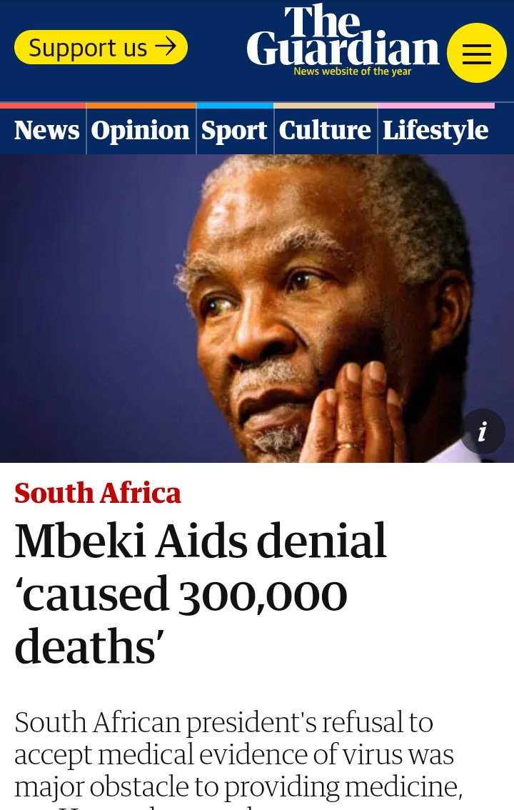 Thabo Mbeki practically played games with Bantu South Africans lives... Thabo Mbeki committed AIDS/HIV 365 000 Bantu South Africans GENOCIDE. President Zuma stopped the academic madness and provide ARVs and Bantu South Africans DEATH stopped. #VoteMK2024 #VoteMK29May