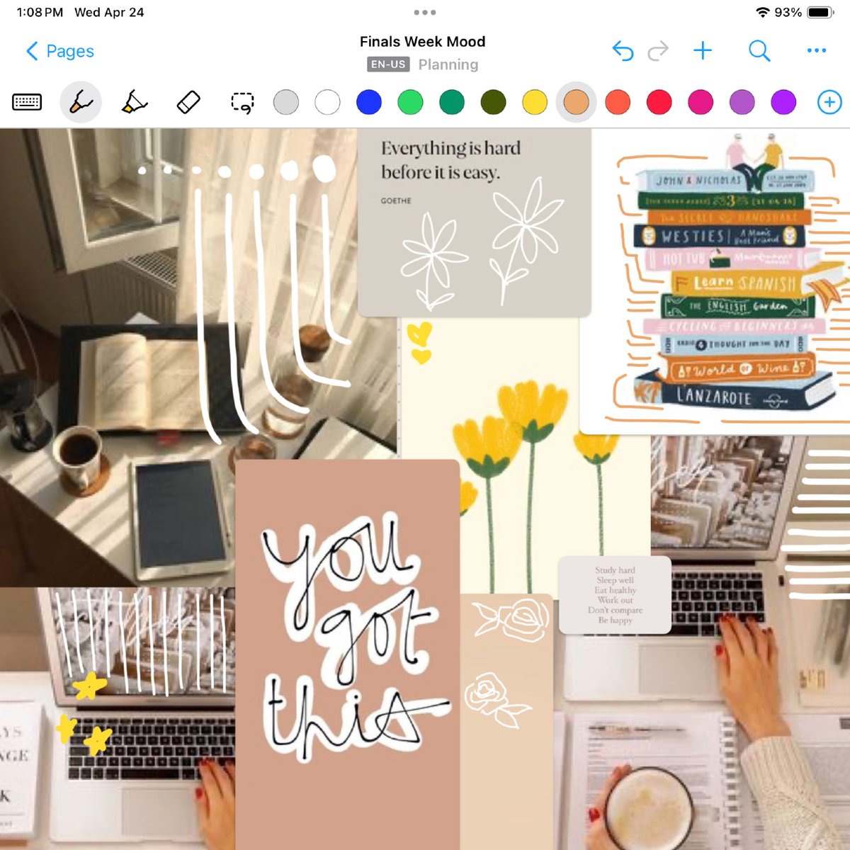 🎨✨ Feeling the finals week stress? Take a breather and create a mood board, add some doodles in your Nebo Note to cultivate positivity and motivation! Let's tackle this week with creativity and optimism! 💪📚

#FinalsPrep #PositivityBoost #neboapp #studytips #notetaking