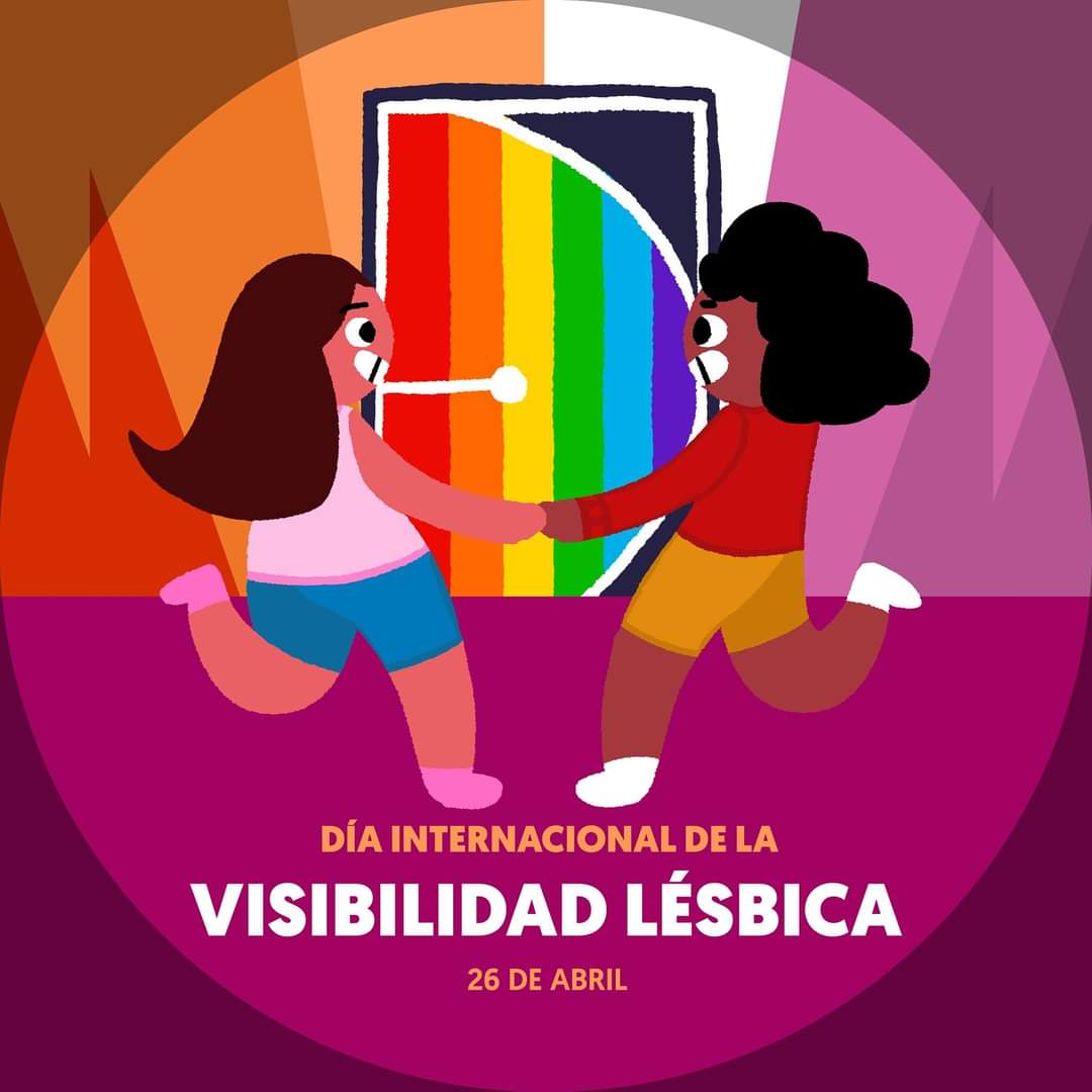 Hoy se conmemora el Día de la #VisibilidadLésbica, fecha que busca reconocer la diversidad de las mujeres, así como su integración dentro de la lucha social y política por el reconocimiento de los derechos sexuales y reproductivos de las mujeres sáficas. 👭👩‍❤️‍💋‍👩👩‍❤️‍👩 #OrgulloLésbico