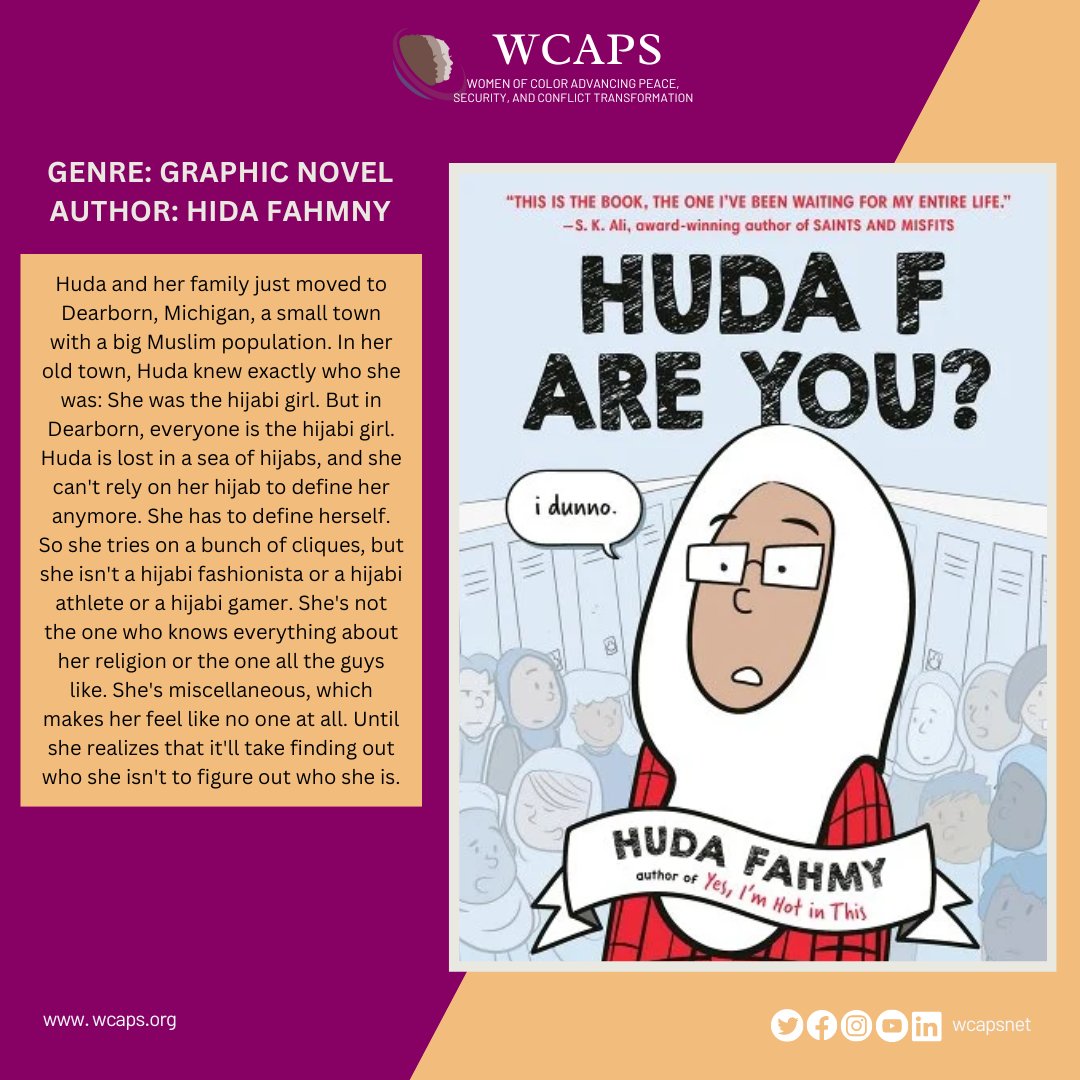 As we continue to celebrate Arab American Heritage Month, we shift to the voices of Arab American women authors. Today we are highlighting Hida Fahmny.

#WCAP #ArabAmericanHeritageMonth #WPS