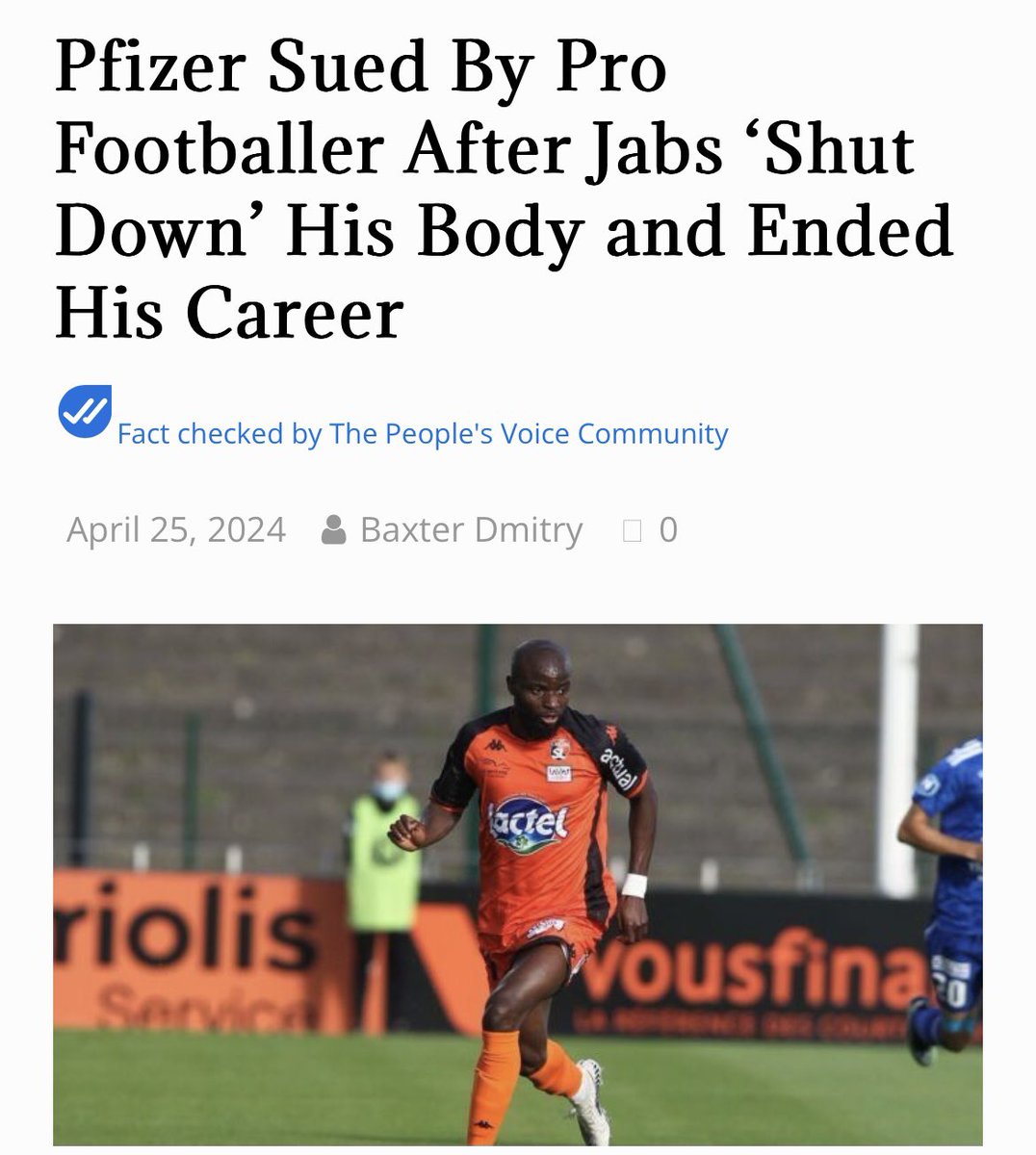 Fully vaccinated professional soccer player François-Xavier Fumu Tamuzo was forced to end his career prematurely in April following what he describes as “devastating vaccine injuries.” The former Stade Lavallois player in France is now taking Pfizer and BioNTech to court,…