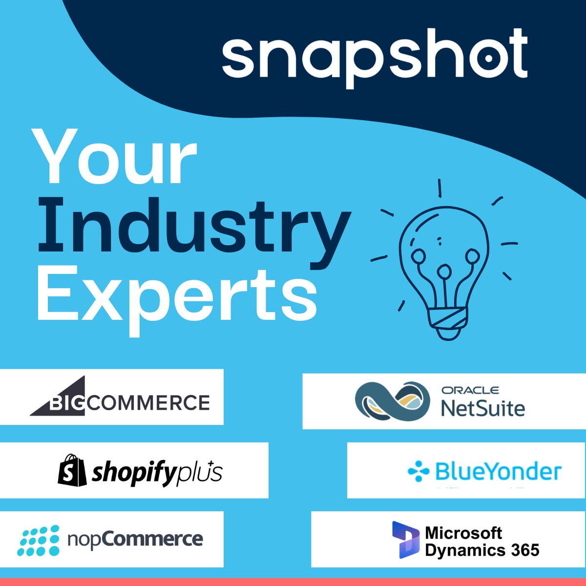 For over 20 years, we've earned our clients' trust by solving complex commerce challenges across diverse platforms and having a deep understanding of the industry. 

#BigCommerce #ShopifyPlus #NetSuite #SuiteCommerce #BlueYonder #nopCommerce