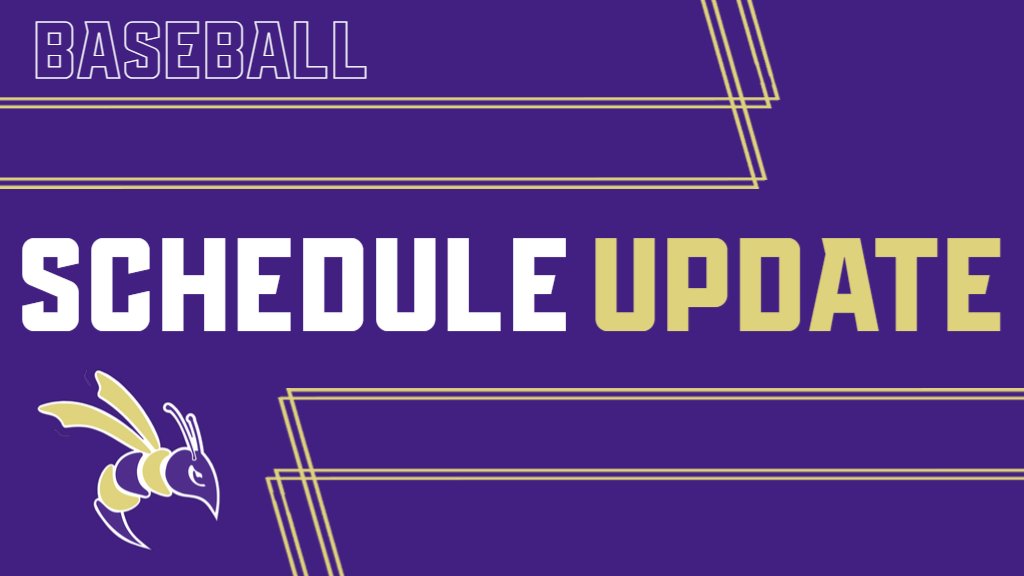 This weekend's baseball schedule against Rose-Hulman will be adjusted to due weather coming in tomorrow. The Jackets and Engineers will play a single contest on Saturday at DHS beginning at 6 p.m. On Sunday, we'll play two at Rutter Field starting at 1 p.m.