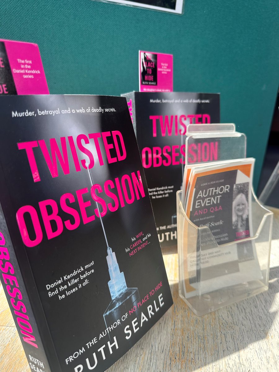 Join us in Caldicot Hub on Thursday 2nd May for an afternoon with local author, Ruth Searle. Ruth will talking a little bit about her books, ‘Twisted Obsession’ and ‘No Place to Hide’ 📚 Thursday 2nd May | 2:30pm - 3:30pm | Caldicot Community Hub