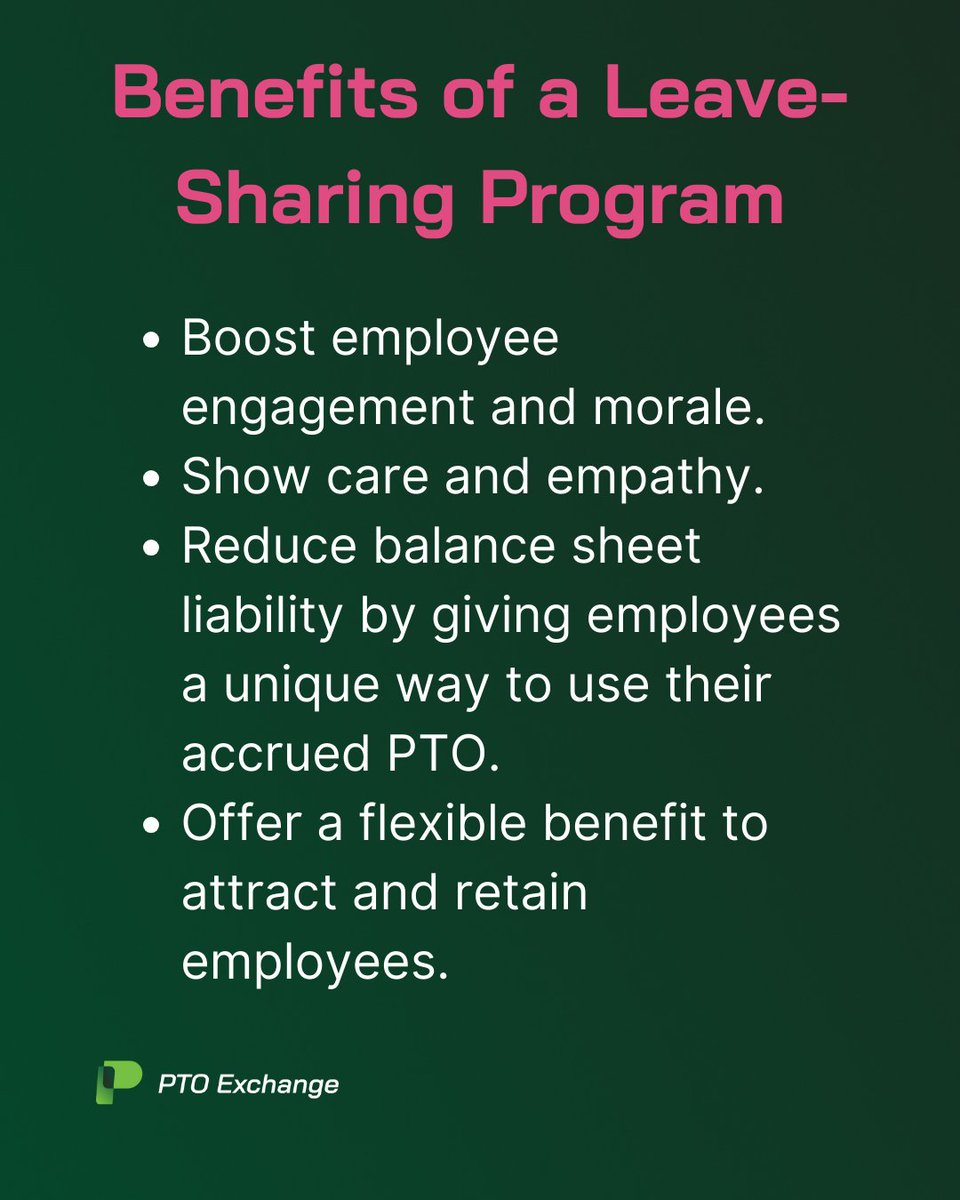 From attracting and retaining talent to boosting company morale, leave-sharing programs offer a number of benefits for organizations.