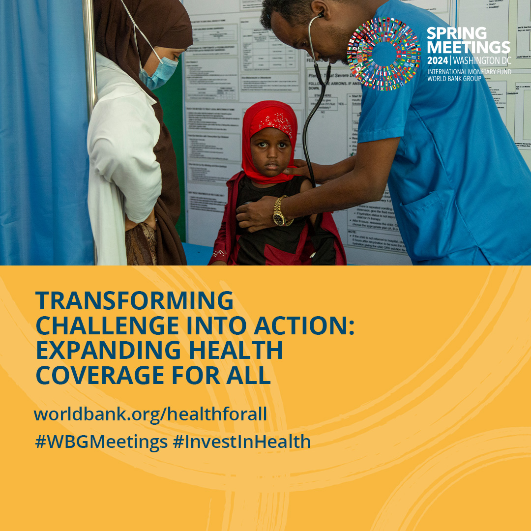 Strengthening health systems and reducing financial barriers – that's our goal. The @WorldBank is stepping up efforts to reach 1.5 billion people with more and better health services by 2030. Watch the #WBGMeetings event replay: wrld.bg/x9hG50RnwHZ