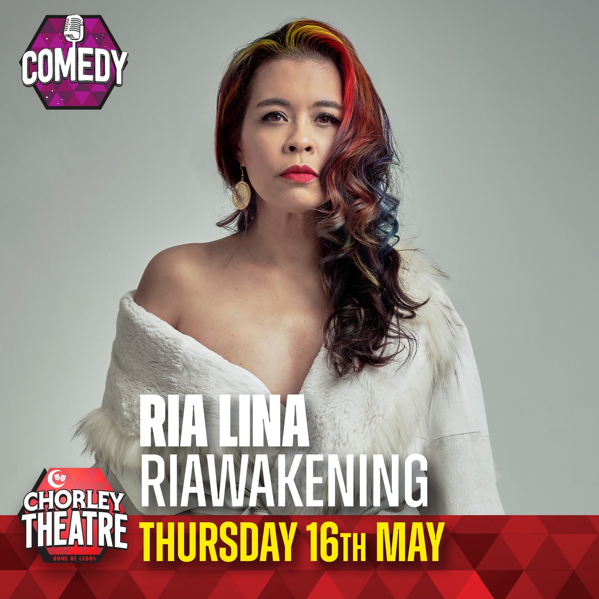 'clever and charming comic treat' Great review for Ria Lina in the Rotherham Advertiser. Catch this tour here in Chorley on 16th May. rotherhamadvertiser.co.uk/whats-on/arts-…