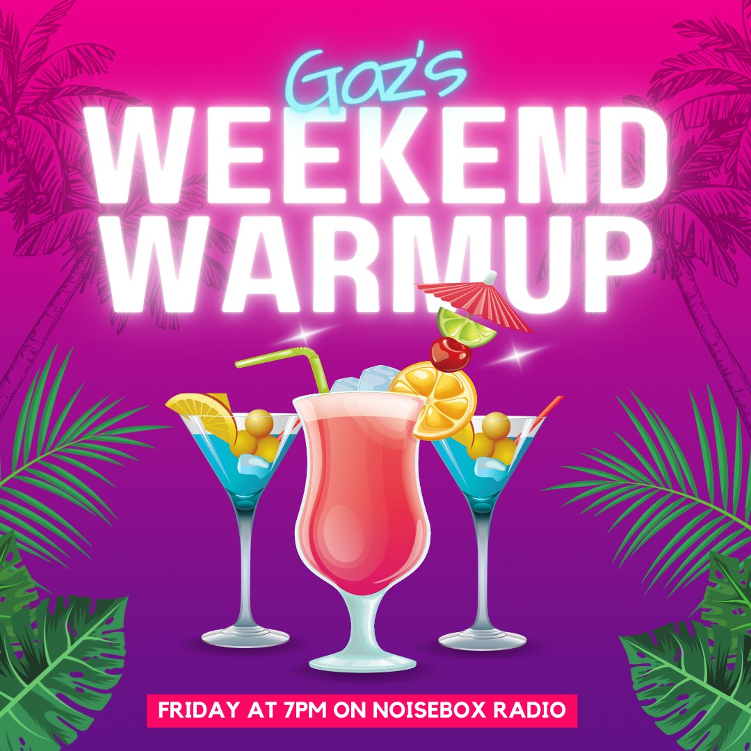 Tonight on #NoiseboxRadio let Gareth Jones kickstart your Friday night with Gaz's Weekend Warmup live from 7pm, then indulge in two hours of 1980s 12' mixes in Footlong '80s from 9. See noiseboxradio.com for all the ways you can listen and get involved!
