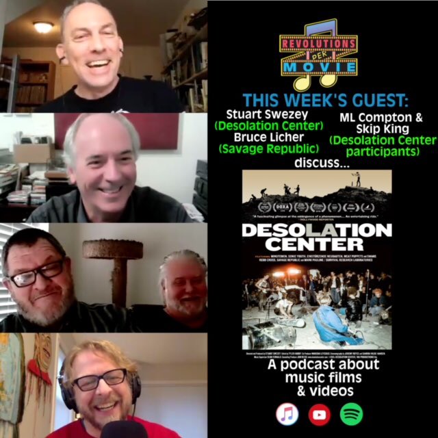 Bruce Licher and Stuart Swezey are this week’s guest on the fab @RevPerMovie podcast, where they discuss the @desolationcent doc (and live shows!) with host @ChrisSlusarenko. Hear the episode in full on any of your favourite podcast apps!