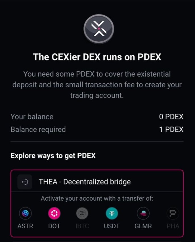 Finally now you can open a trading account on Polkadex without holding Pdex, you will be able to use your Dot, Usdt, Glmr and Astar.  Remember 'your keys, your Crypto, your exchange' 🥰 
@Polkadot @MoonbeamNetwork @AstarNetwork #USDT @polkadex #pdex @Tether_to