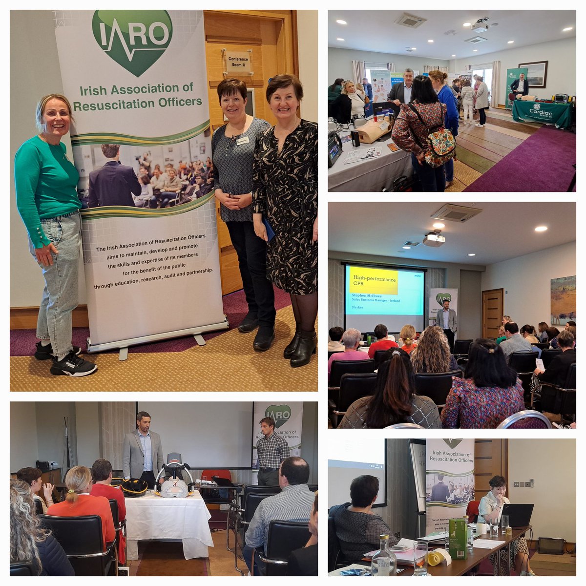 Attended the IARO meeting/Education day today in Mullingar. Excellent networking and learning as always. Excellent presentations from colleagues on NCAA pilot (In-Hosp arrests) and Paed Resus . Rosemarie presented on our DNACPR journey to date, including audit results. #IARO