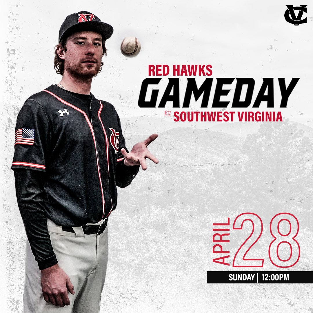 ⚾️ 𝙎𝙚𝙧𝙞𝙚𝙨 𝙛𝙞𝙣𝙖𝙡𝙚 𝙗𝙚𝙩𝙬𝙚𝙚𝙣 𝙍𝙚𝙙 𝙃𝙖𝙬𝙠𝙨 𝙖𝙣𝙙 𝙀𝙖𝙜𝙡𝙚𝙨 ⚾️ 🆚 Southwest Virginia 📍 Cedar Bluff, Va. ⏰ 1 PM #RedHawkNation | @CVCCBaseball