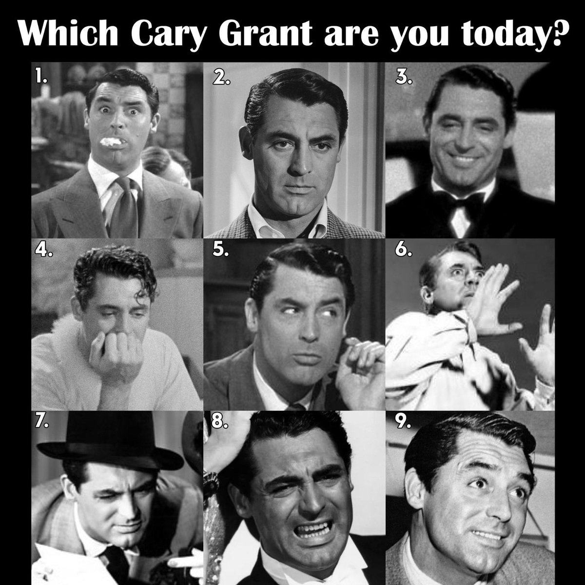 Hopefully none of you are Number 6?

#carygrant #tcm