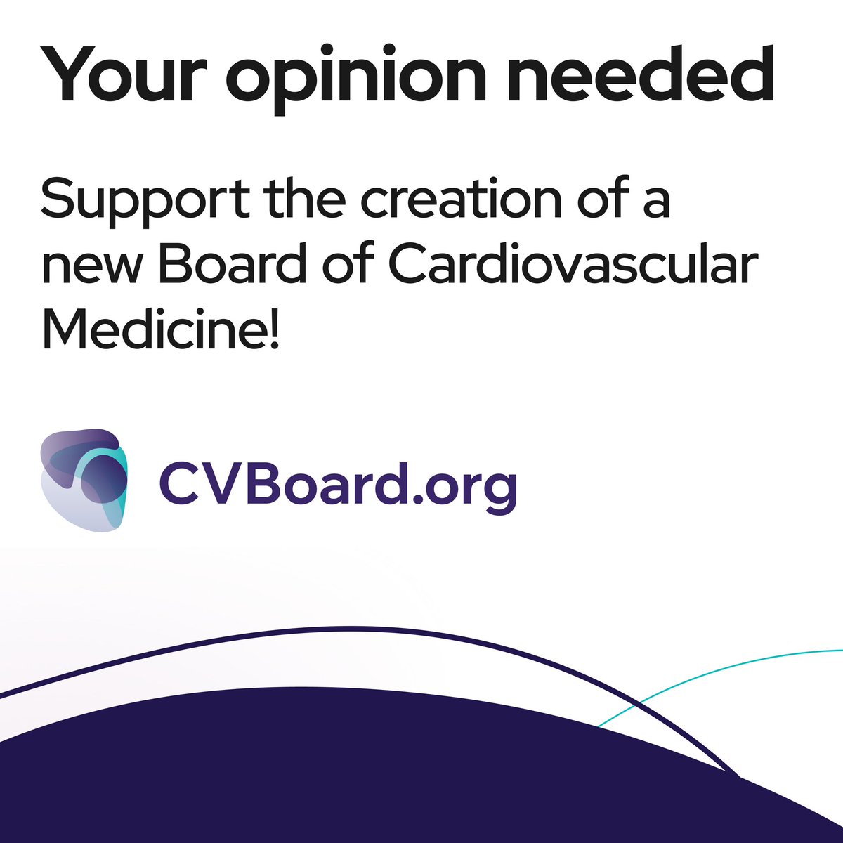 Calling all #cardiologists! Share your support for a new, independent #CVBoard during the 90-day open comment period announced by ABMS. This is an important opportunity for cardiologists to engage in the application review and approval process and provide insights into the