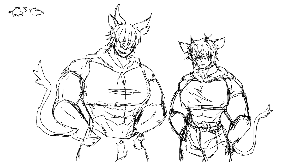 bull and cow