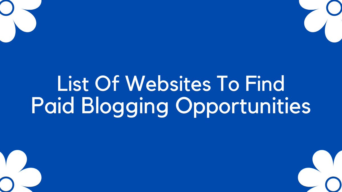 Get Paid To Blog... HUGE List Of Blogging Opportunities Websites... Find them here: lyliarose.com/blog/read_1918… #bloggersneeded #influencersneeded #bloggersrequired #bloggerswanted #blogging