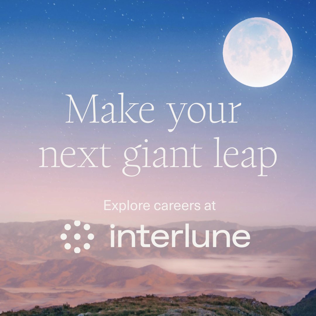 Earth’s future is in our orbit. Your future could be at Interlune. 

Explore careers here: interlune.space/careers

#SpaceCareers #SpaceTech