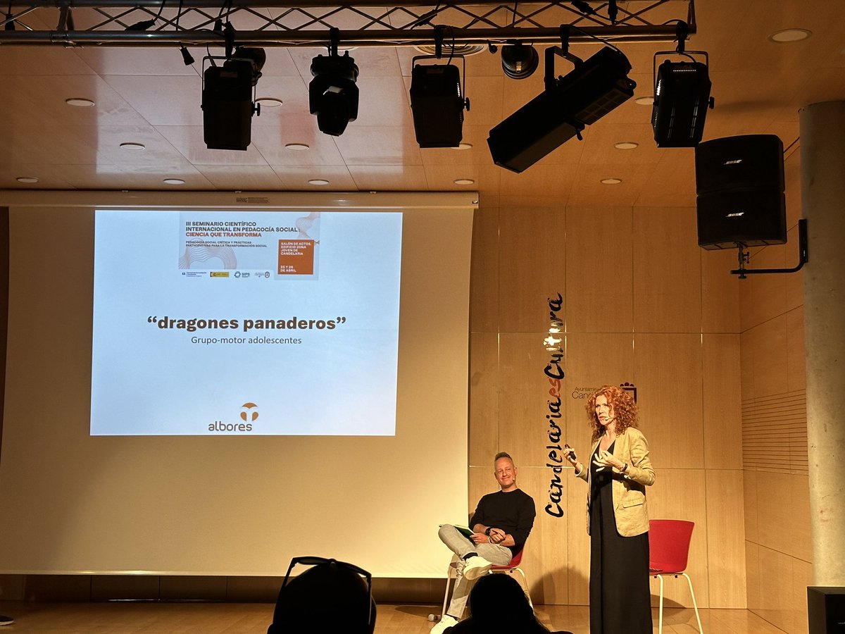 Cosette Franco en el III Ciencia que transforma de #PedagogiaSocial en #sipscandelaria