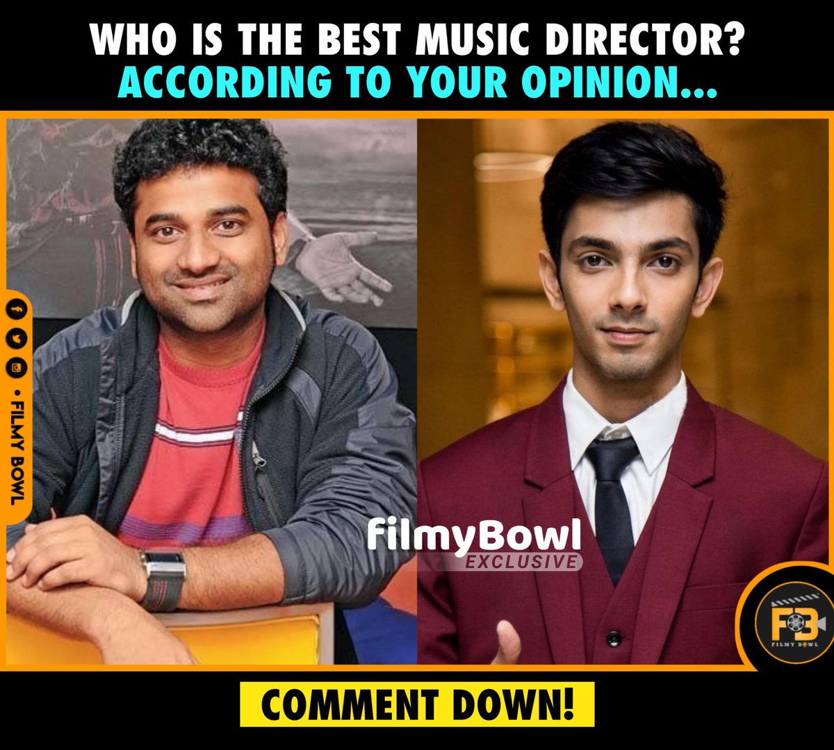 Who is the best Music Director ??

According to your opinion...

#DeviSriPrasad 
#AnirudhRavichander